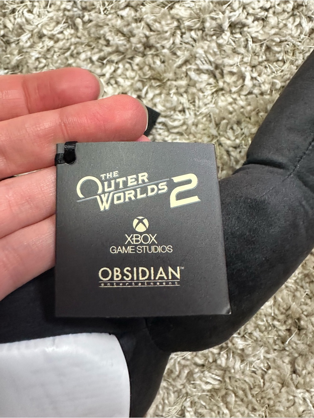 The Outer Worlds 2 Martin Spacers Choice Moon Man Plush Backpack Obsidian Xbox - Picture 4 of 6